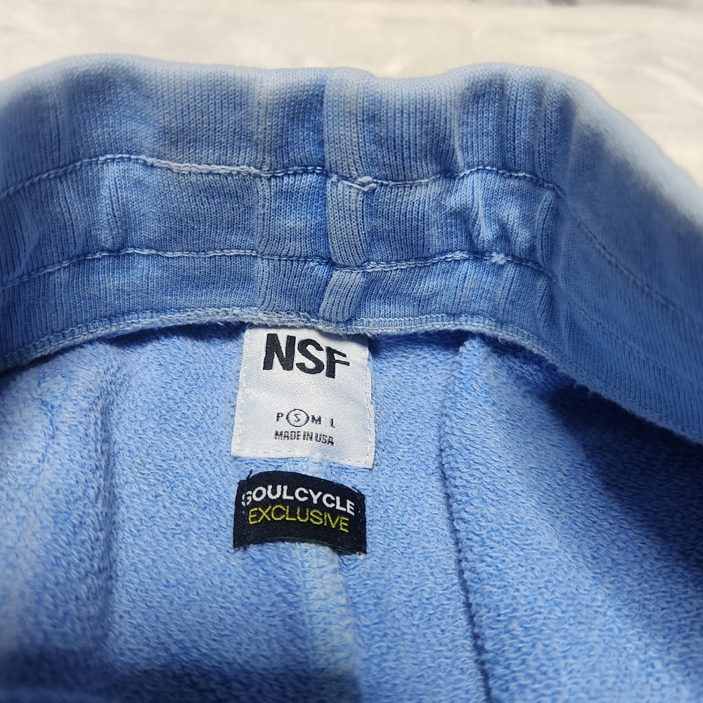 NSF Blue Distressed Track Pants - Picture 2 of 6